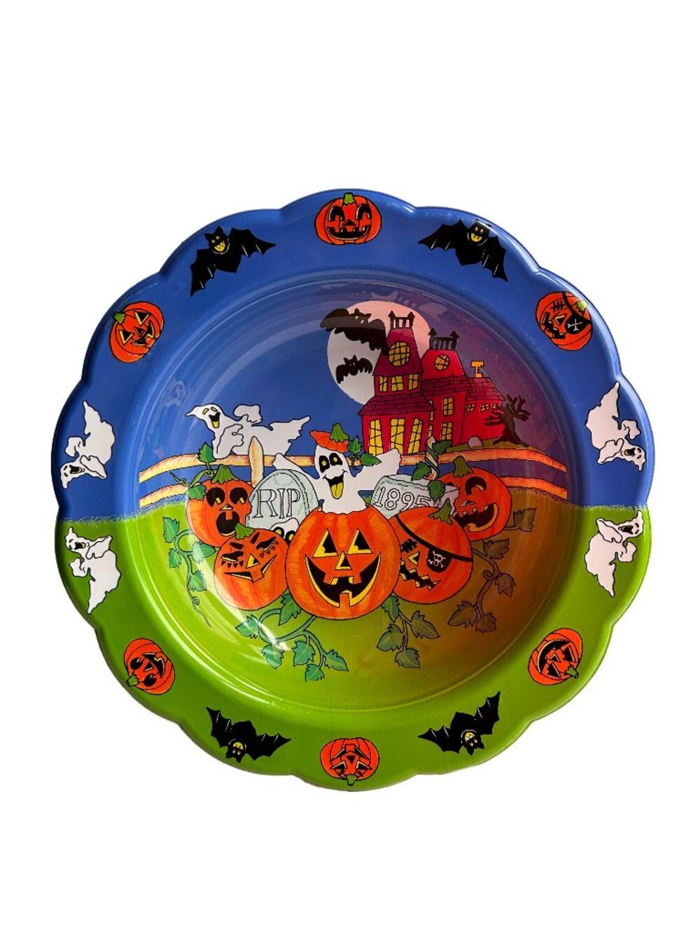 Vintage Ullman Halloween 80s Trick or Treat Candy treat Bowl